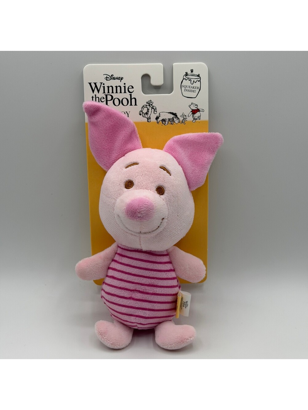 Disney Winnie The Pooh Piglet Dog Toy Squeaker Plush Squeaky DI653 NEW